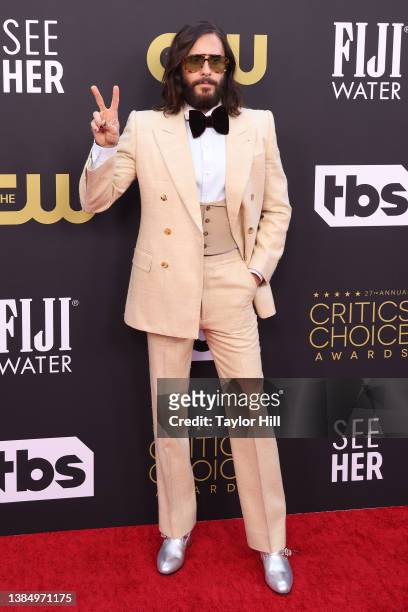Jared Leto attends the 27th Annual Critics Choice Awards at Fairmont Century Plaza on March 13, 2022 in Los Angeles, California.