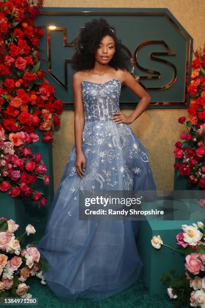 Mychal-Bella Bowman attends the 27th Annual Critics Choice Awards at Fairmont Century Plaza on March 13, 2022 in Los Angeles, California.