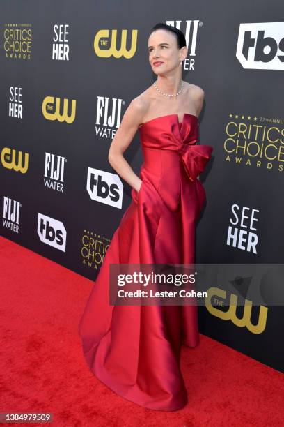 Juliette Lewis with FIJI Water at the 27th Annual Critics' Choice Awards on March 13, 2022 in Los Angeles, California.