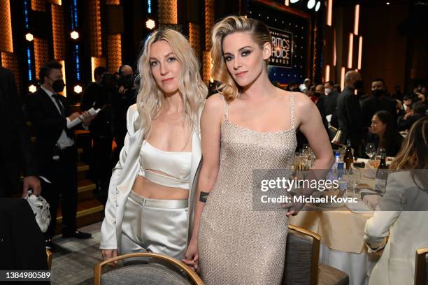 Kristin Stewart and Dylan Meyer with Champagne Collet & OBC Wines as they celebrate the 27th Annual Critics Choice Awards at Fairmont Century Plaza...