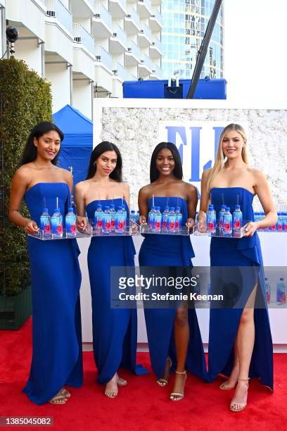 Water brand ambassadors with FIJI Water at the 27th Annual Critics' Choice Awards on March 13, 2022 in Los Angeles, California.