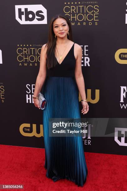 Adele Lim attends the 27th Annual Critics Choice Awards at Fairmont Century Plaza on March 13, 2022 in Los Angeles, California.