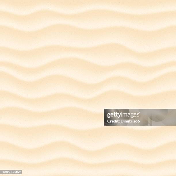 stockillustraties, clipart, cartoons en iconen met seamless vector sand waves - zand