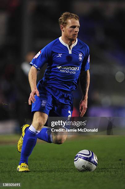 Chris Burke of Birmingham City in action during the npower Championship match between Birmingham City and Portsmouth at St Andrews stadium on...