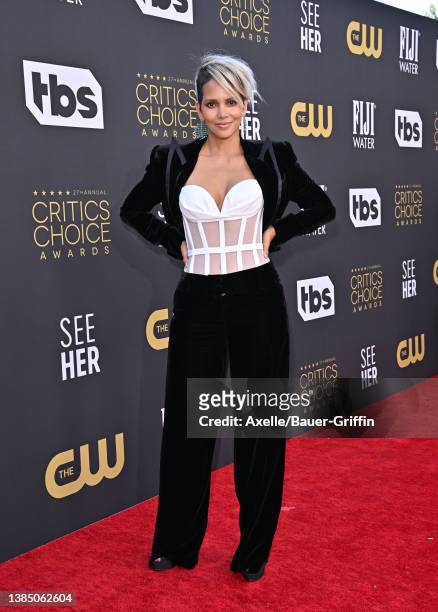 Halle Berry attends the 27th Annual Critics Choice Awards at Fairmont Century Plaza on March 13, 2022 in Los Angeles, California.