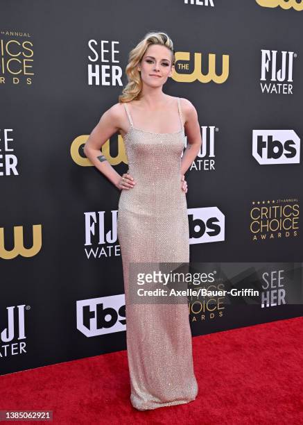 Kristen Stewart attends the 27th Annual Critics Choice Awards at Fairmont Century Plaza on March 13, 2022 in Los Angeles, California.