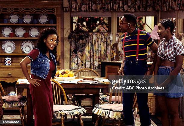 The Naked and the Nerdy" - Airdate: September 29, 1995. MICHELLE THOMAS;JALEEL WHITE;KELLIE SHANYGNE WILLIAMS