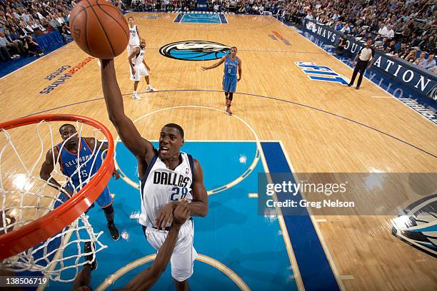 Dallas Mavericks Ian Mahinmi in action vs Oklahoma City Thunder at American Airlines Center. Dallas, TX 2/1/2012 CREDIT: Greg Nelson