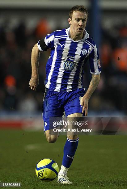 Chris Lines of Sheffield Wednesday during the FA Cup Fourth Round Replay match between Sheffield Wednesday and Blackpool at Hillsborough Stadium on...