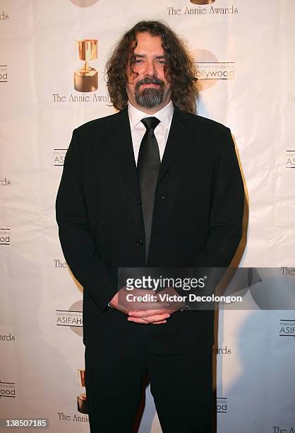 Composer Adam Berry arrives for the 39th Annual Annie Awards at Royce Hall, UCLA on February 4, 2012 in Westwood, California.