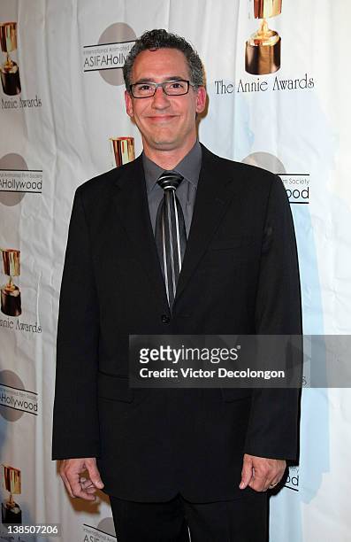 Director Matthew O'Callaghan arrives for the 39th Annual Annie Awards at Royce Hall, UCLA on February 4, 2012 in Westwood, California.