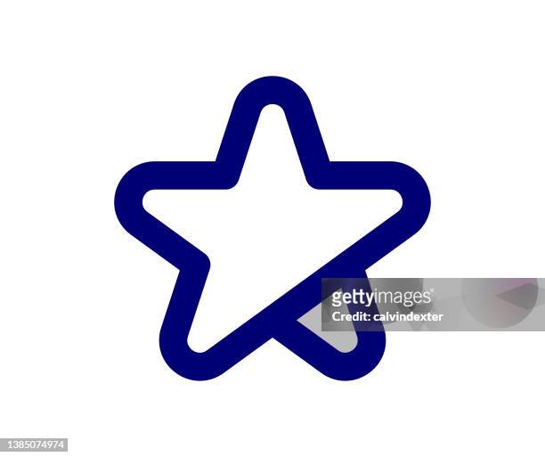 star shape icon design - kawaii universe stock illustrations