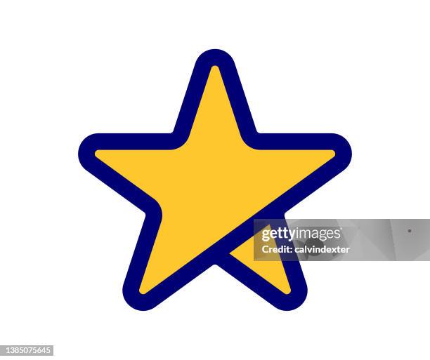 star shape icon design - kawaii universe stock illustrations