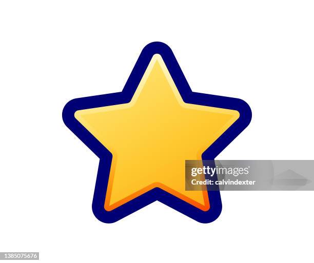 star shape icon design - kawaii universe stock illustrations