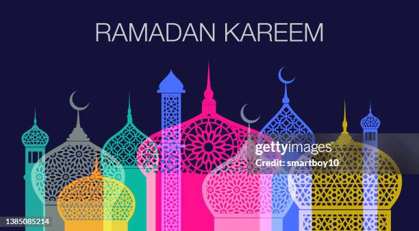 illustrations, cliparts, dessins animés et icônes de ramadan kareem - ramadan moon