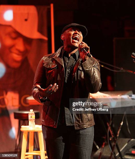Musician and "The Voice" winner Javier Colon performs at the Best Buy Theater on February 7, 2012 in New York City.