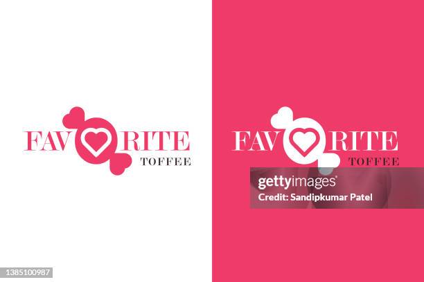 favorite toffee minimalist and stylish concept - toffee stock illustrations