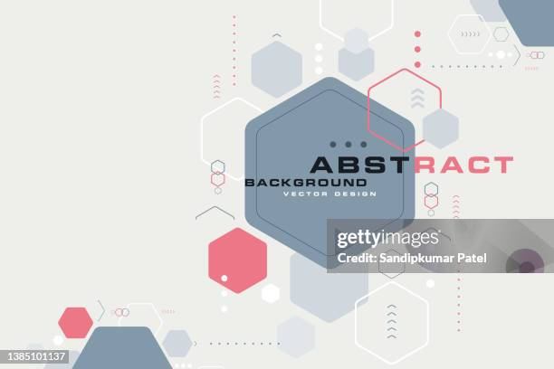 illustrazioni stock, clip art, cartoni animati e icone di tendenza di sfondo esagonale astratto con stile - modellazione low poly