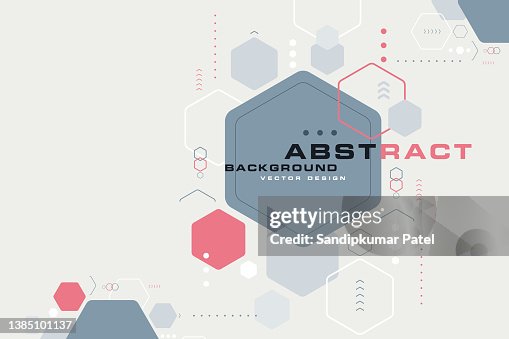 Abstract hexagon background in style Abstract hexagon background in style