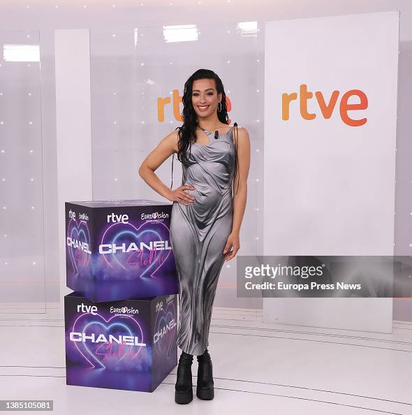 The Spanish representative at Eurovision 2022, Chanel, poses during... News  Photo - Getty Images