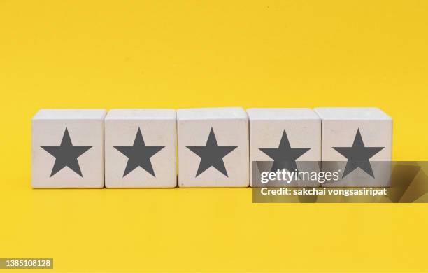 star rating, expertise, success, achievement, advice, award, competition, concept - 5 tips stock-fotos und bilder