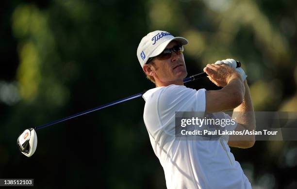 Berry Henson of USA, defending champion, pictured during the Pro-am event ahead of the ICTSI Philippine Open at Wack Wack Golf and Country Club on...