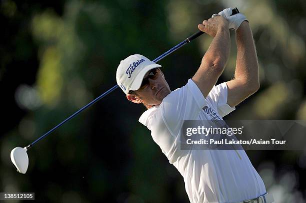 Berry Henson of USA, defending champion, pictured during the Pro-am event ahead of the ICTSI Philippine Open at Wack Wack Golf and Country Club on...