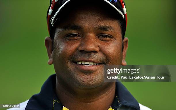 Siddikur of Bangladesh competes during the Pro-am event ahead of the ICTSI Philippine Open at Wack Wack Golf and Country Club on February 8, 2012 in...