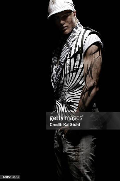 Footballer Sebastian Prodl is photographed on April 6, 2008 in Munich, Germany.
