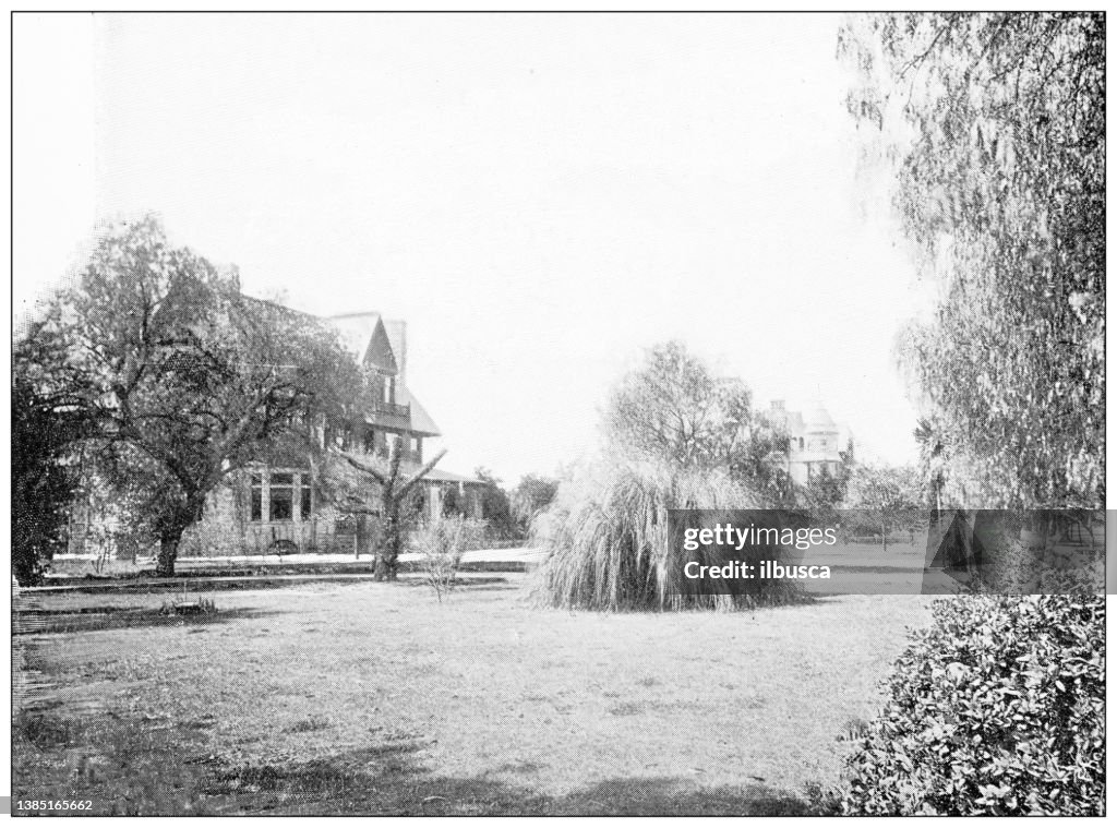 Antique travel photographs of California: Los Angeles house