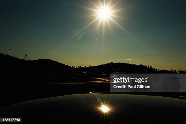 Paul di Resta of Great Britain and Force India drives during day two of Formula One winter testing at the Circuito de Jerez on February 8, 2012 in...