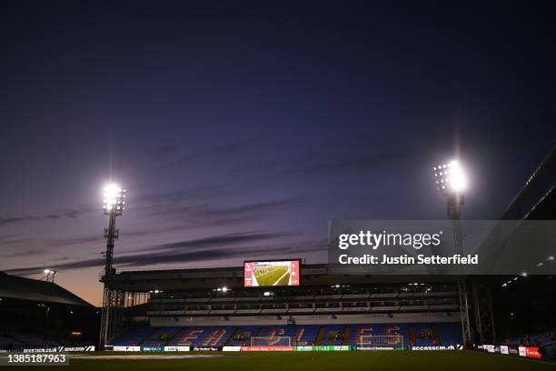 General view inside the stadium prior to the Premier League match between Crystal Palace and Manchester City at Selhurst Park on March 14, 2022 in...