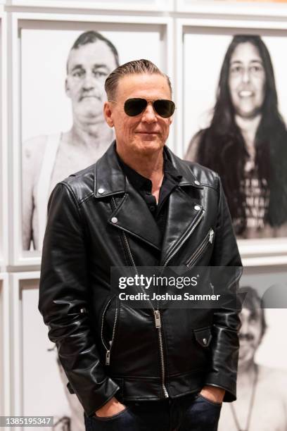 Bryan Adams attends at the opening of his Exhibition "Exposed" on March 14, 2022 in Hagen, Germany.