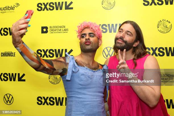 Alok Vaid-Menon and Jonathan Van Ness attend Featured Session: Jonathan Van Ness & Alok Vaid-Menon during the 2022 SXSW Conference and Festivals at...