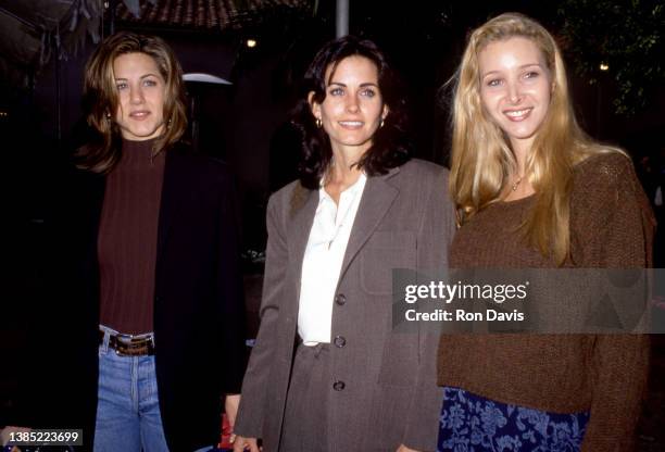 American actress and producer, Jennifer Aniston, American actress, director, and producer, Courteney Cox and American actress, comedian, writer, and...