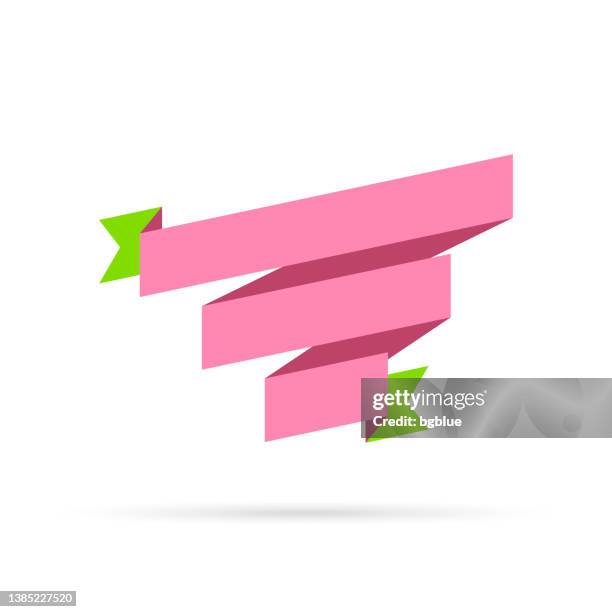 Single Ribbon Design Colorful Colorful Ribbon Isolated On White Background Design Element High-Res ...