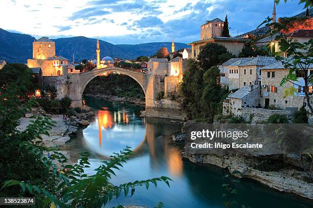 stari most - old bridge in mostar - mostar stock pictures, royalty-free photos & images