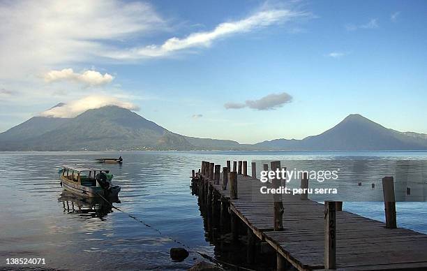 lago de atitlán - lake atitlan stock pictures, royalty-free photos & images