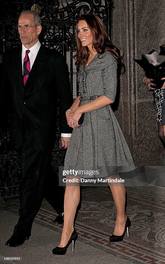 The Duchess of Cambridge Visits Lucian Freud Portraits Exhibition