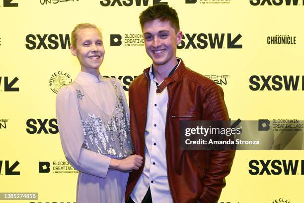 Antonia Campbell-Hughes and Rhys Mannion attend the "It Is In Us All" Premiere during the 2022 SXSW Conference and Festivals at Alamo Drafthouse...