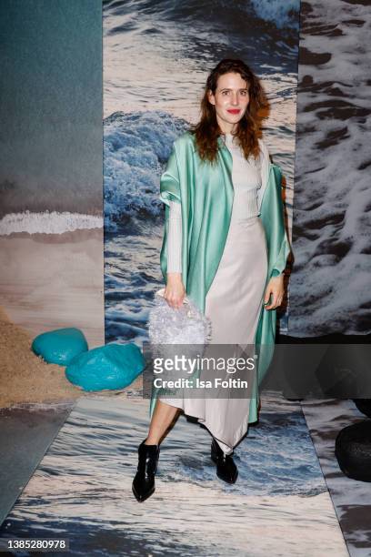 German actress Julia Malik attends the Fashion Council Germany & Cabildo de Gran Canaria Dinner during the Berlin Fashion Week March 2022 at Von...