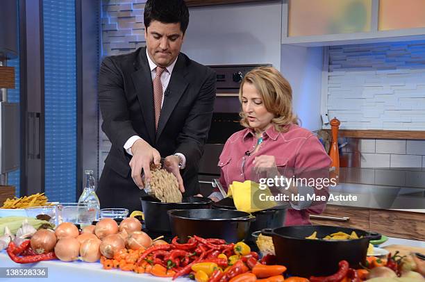 Elizabeth Karmel shares some of her recipes on GOOD MORNING AMERICA, 2/8/12, airing on the Walt Disney Television via Getty Images Television...