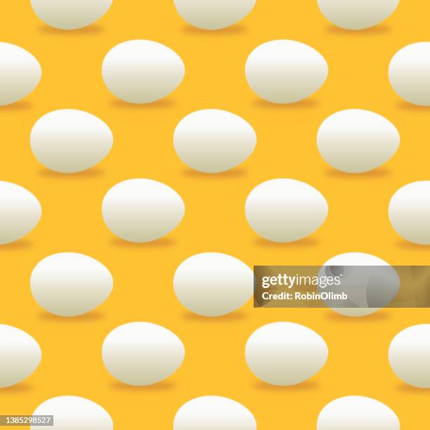 eggs yellow background seamless pattern - easter seamless pattern stock illustrations
