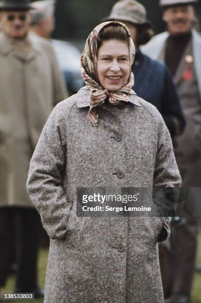 Queen Elizabeth II at Windsor, circa 1975.