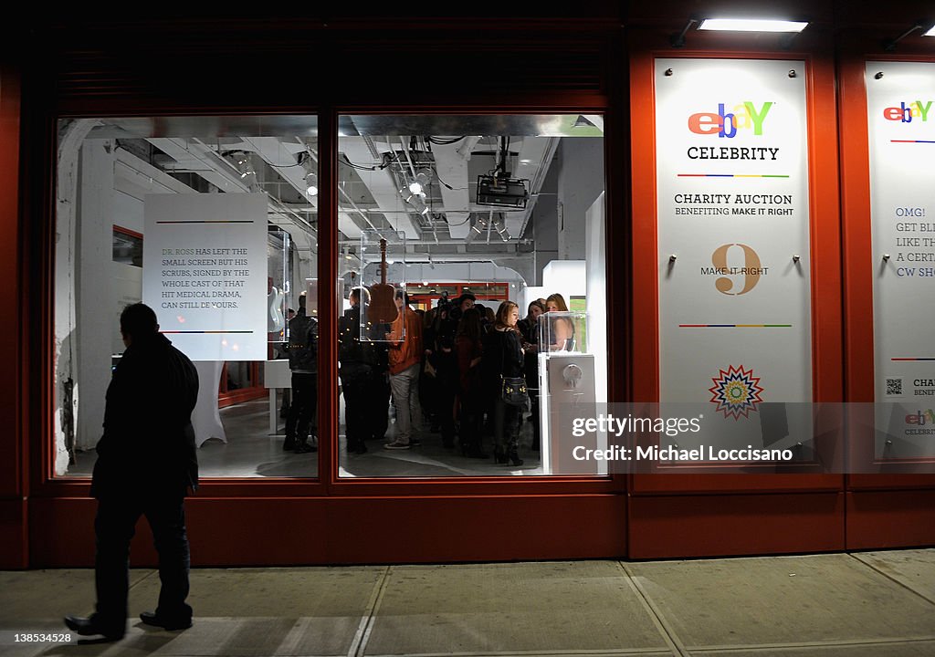 EBay Celebrity And Brad Pitt's Make It Right Celebrate Pop-Up Gallery Exhibition At New York's Chelsea Market