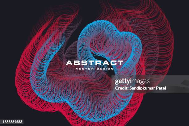 abstract background with dynamic waves, line and particles. - the sound of change live stock illustrations
