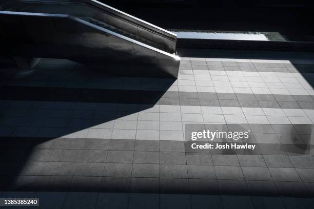 aerial view of empty square - concrete stairs stock pictures, royalty-free photos & images