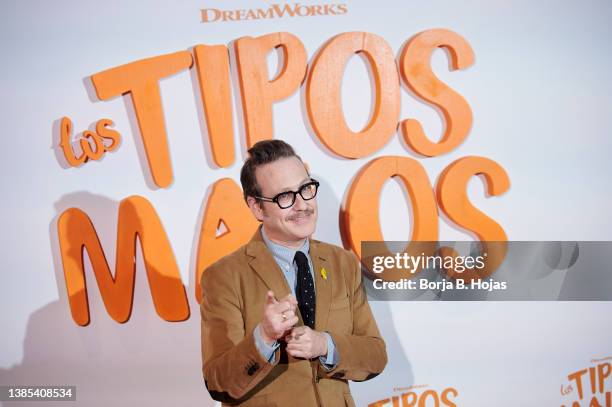 Joaquin Reyes attends to photocall of the 'Los Tipos Malos' film at Urso Hotel on March 15, 2022 in Madrid, Spain.