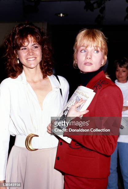 Actresses Ally Sheedy and Rebecca De Mornay attend an event in March 1988 in Los Angeles, California.