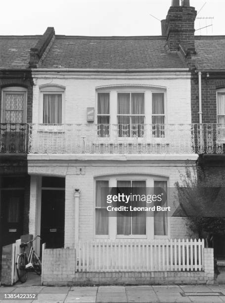 The home of Lady Jane Wellesley, girlfriend of Prince Charles, on Hazlebury Road in Fulham, London, England, 1st January 1974. Lady Jane is the...